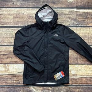 The North Face Venture Winbreaker Jacket Black Waterproof Rain Coat NWT NEW TNF